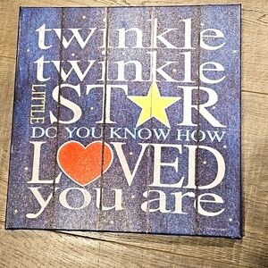 Twinkle Twinkle Little Star Wall Art